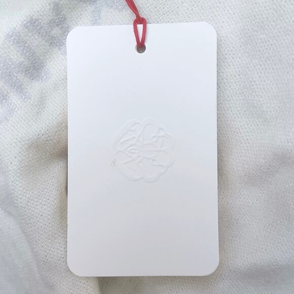 Alexander McQueen Oversized Graffiti Logo Scarf Ivory Silver Wool Silk NWT Rare - Picture 14 of 16